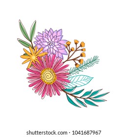 floral bouquet vector collection