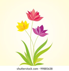 Floral bouquet. Vector illustration.