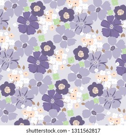 Floral bouquet vector pattern 
