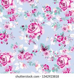 Floral bouquet vector pattern