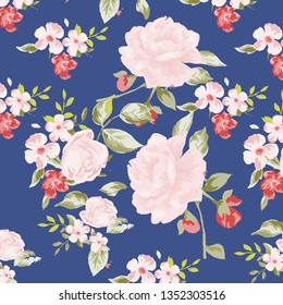 Floral bouquet vector pattern 