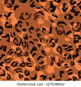 Floral bouquet vector pattern with small flowers and leaves