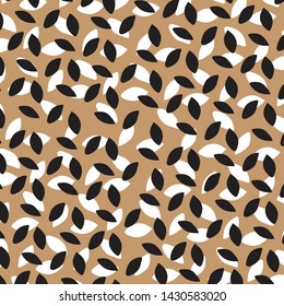 Floral bouquet vector pattern with small flowers and leaves
