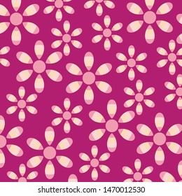 Floral bouquet vector pattern with small flowers and leaves