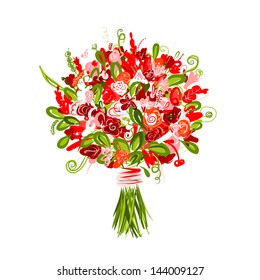 Floral bouquet for your design