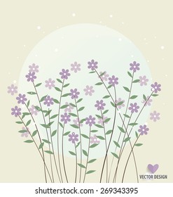 Floral bouquets, vector illustration.