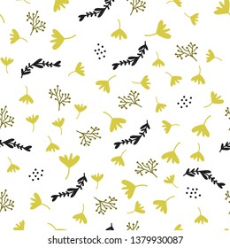Floral  branch  seamless pattern for your design: wallper, card, website