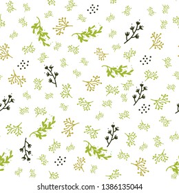 Floral  branch  seamless pattern for your design: wallper, card, website