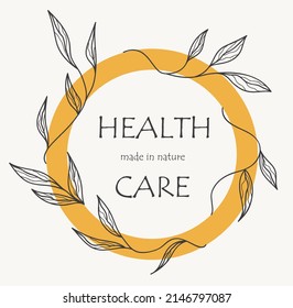 Floral brand and logo design vector collection. Organic themed frames.