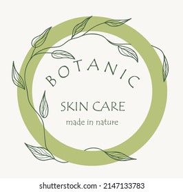 Colección vectorial de diseño de marca floral y logo. Marcos con temática orgánica.
