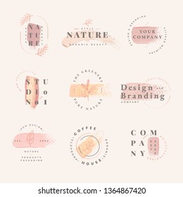 Floral brand and logo designs vector collection