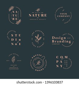 Floral Brands And Logo Designs Vector Collection