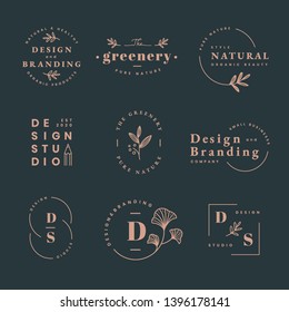 Floral brands and logo designs vector collection