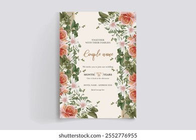 floral bridal shower invitation templates