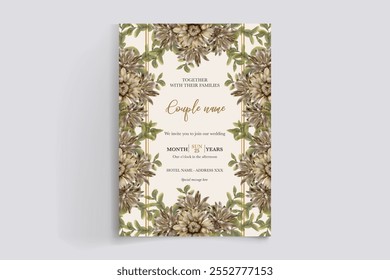 floral bridal shower invitation templates