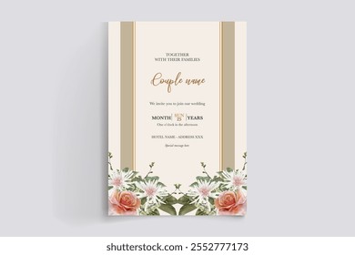 modelos de convite floral para chuveiros de noivas