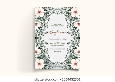 floral bridal shower invitation templates