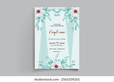 floral bridal shower invitation templates