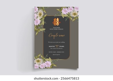 floral bridal shower invitation templates