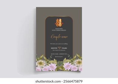 floral bridal shower invitation templates
