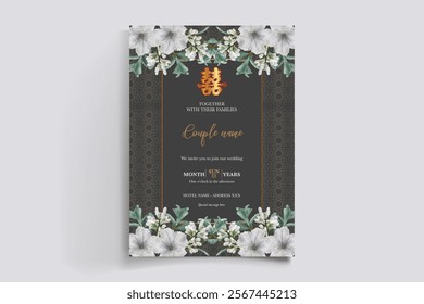 floral bridal shower invitation templates