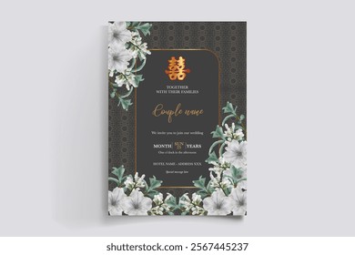 floral bridal shower invitation templates