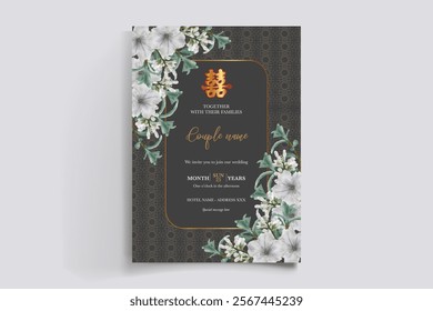 floral bridal shower invitation templates