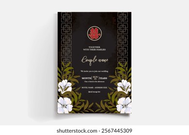 floral bridal shower invitation templates