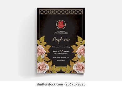 floral bridal shower invitation templates