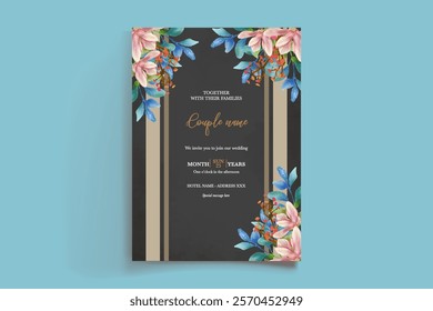 floral bridal shower invitation templates