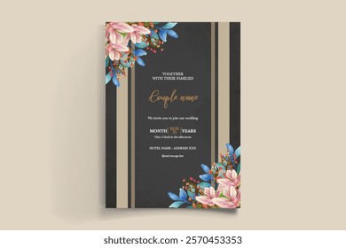 floral bridal shower invitation templates