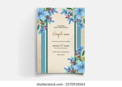 floral bridal shower invitation templates