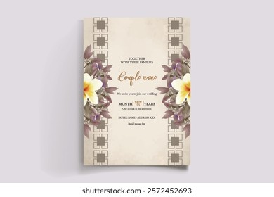 floral bridal shower invitation templates