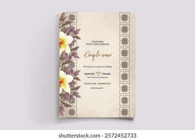 floral bridal shower invitation templates