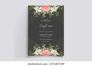 floral bridal shower invitation templates