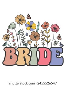 Floral bride vintage Flower profession