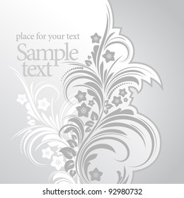 floral bright background for vintage design