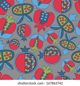 Floral bright new  abstract objects seamless patterns with foliage. Pattern can be used for wallpaper pattern fills surface textures. Vector backgrounds with warm  pale lime shades.