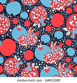 Floral bright new  abstract objects seamless patterns with foliage. Pattern can be used for wallpaper pattern fills surface textures. Vector backgrounds with garnet.