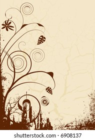 imagen abstracta de color marrón floral ideal como fondo con espacio para tu propio texto