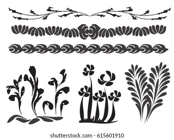 floral brush divider 