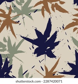 floral brush stroke seamless pattern design for fashion textiles, fabric, wrapping, and wallpaper