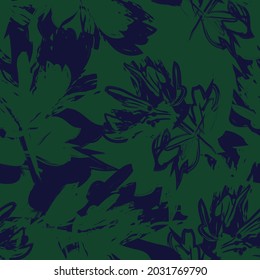 Floral brush strokes seamless pattern background for fashion prints, graphics, backgrounds and crafts