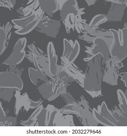 Floral brush strokes seamless pattern background for fashion prints, graphics, backgrounds and crafts