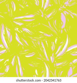 Floral brush strokes seamless pattern background for fashion prints, graphics, backgrounds and crafts