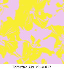 Floral brush strokes seamless pattern background for fashion prints, graphics, backgrounds and crafts