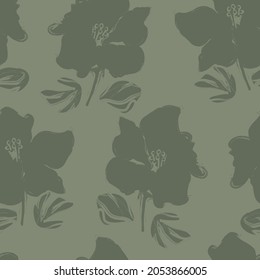 Floral brush strokes seamless pattern background for fashion prints, graphics, backgrounds and crafts