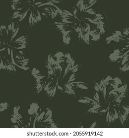 Floral brush strokes seamless pattern background for fashion prints, graphics, backgrounds and crafts