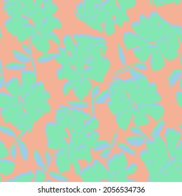 Floral brush strokes seamless pattern background for fashion prints, graphics, backgrounds and crafts
