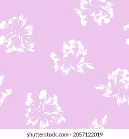 Floral brush strokes seamless pattern background for fashion prints, graphics, backgrounds and crafts